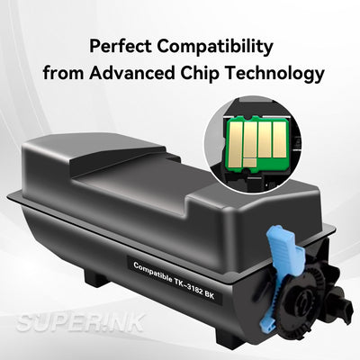 Compatible Kyocera TK3182 Black toner cartridge By Superink