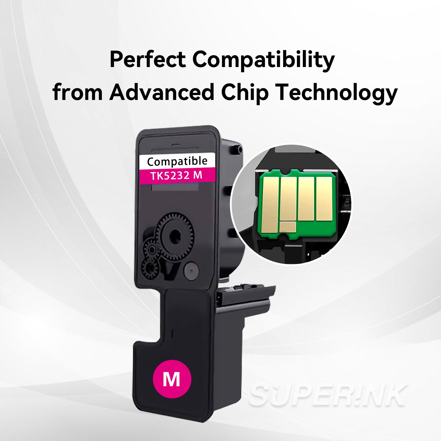 Compatible Kyocera TK5232 M 1T02R9BUS0 Magenta toner By Superink