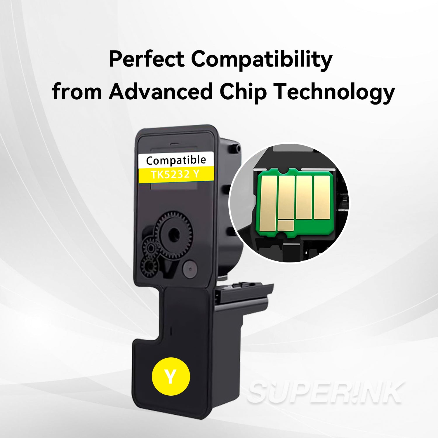 Compatible Kyocera TK5232 Y 1T02R9AUS0 Yellow toner By Superink