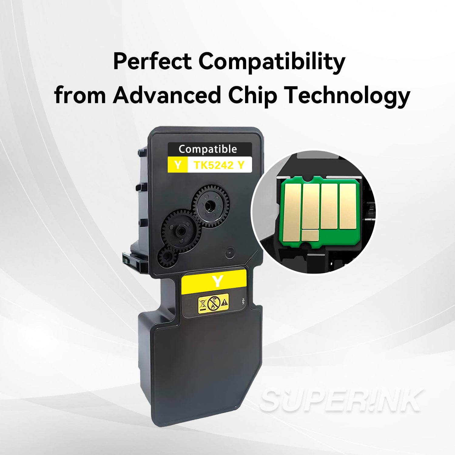 Compatible Kyocera TK5242Y 1T02R9AUS0 Yellow Toner By Superink