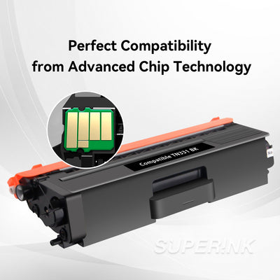 Compatible Brother TN-331BK TN331 Toner Cartridge Black by Superink