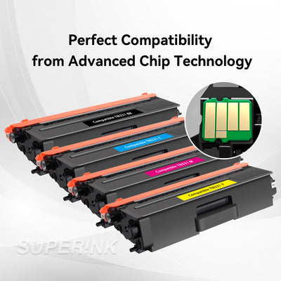 Compatible Brother TN331 Combo Toner Cartridge High Yield BK/C/M/Y By Superink