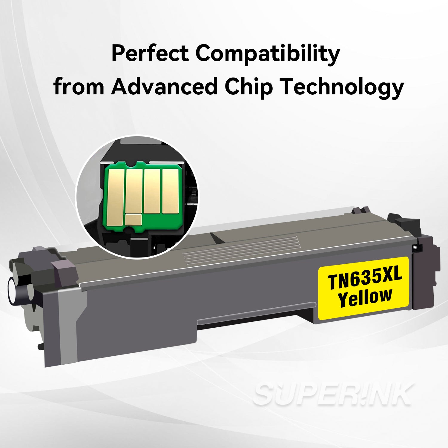 Compatible Brother TN635 / TN635XL Yellow Toner Cartridge High Yield
