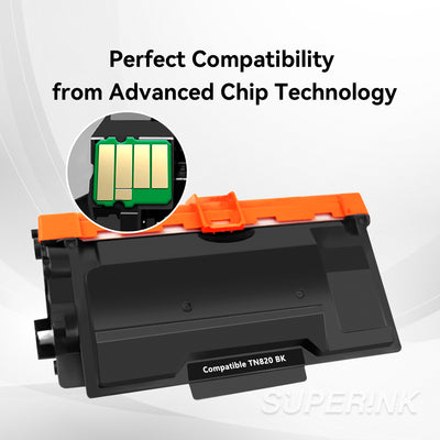 Compatible Brother TN-820 Black Toner Cartridge By Superink