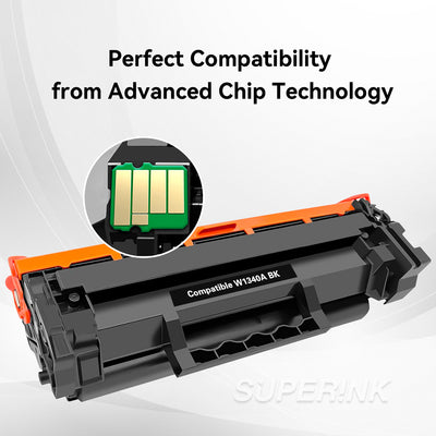 Compatible HP 134A W1340A Black Toner Cartridge (With chip) by Superink