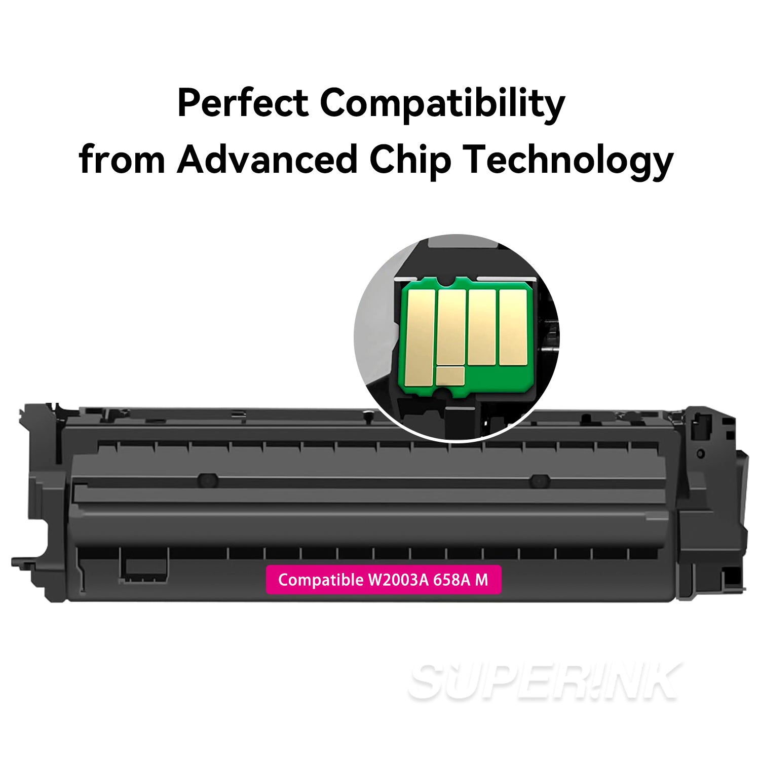 Compatible HP W2003A / 658A Magenta Toner By Superink