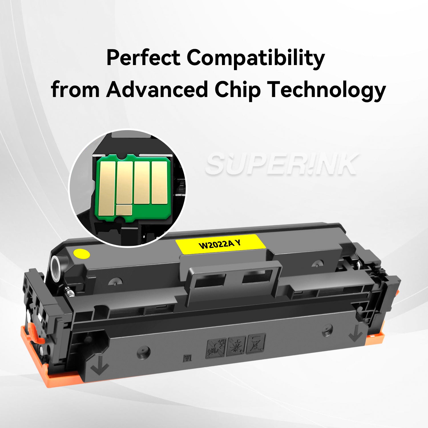 Compatible HP W2022A / 414A Yellow Toner By Superink