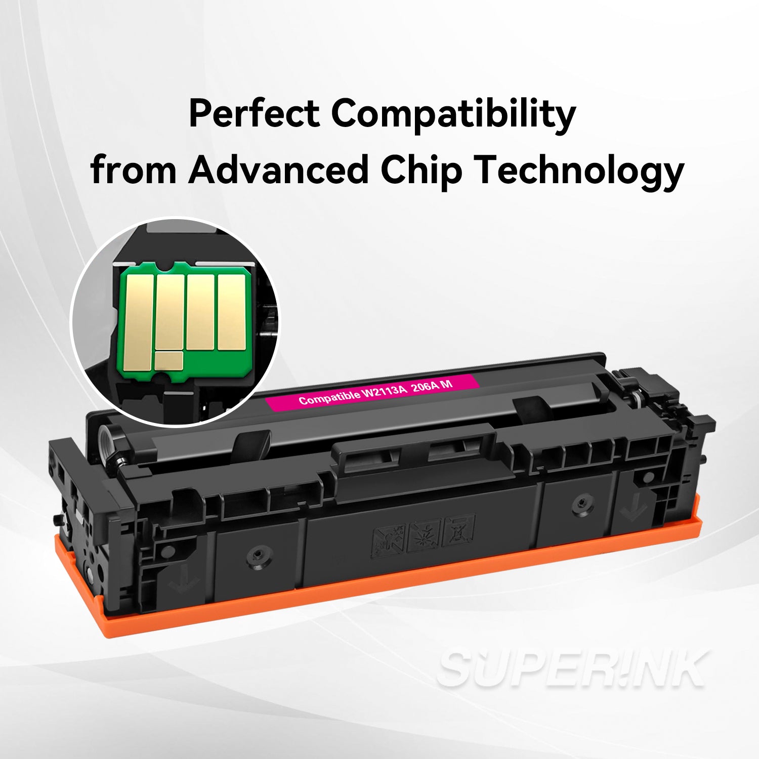 Compatible HP W2113A / 206A Magenta Toner By Superink