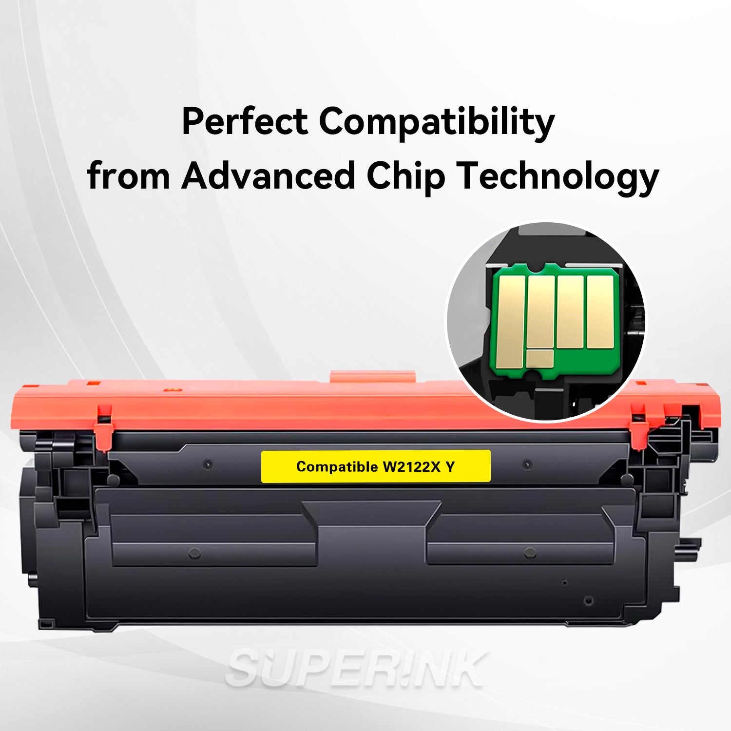 Compatible HP W2122X / 212X With Chip Yellow Toner By Superink