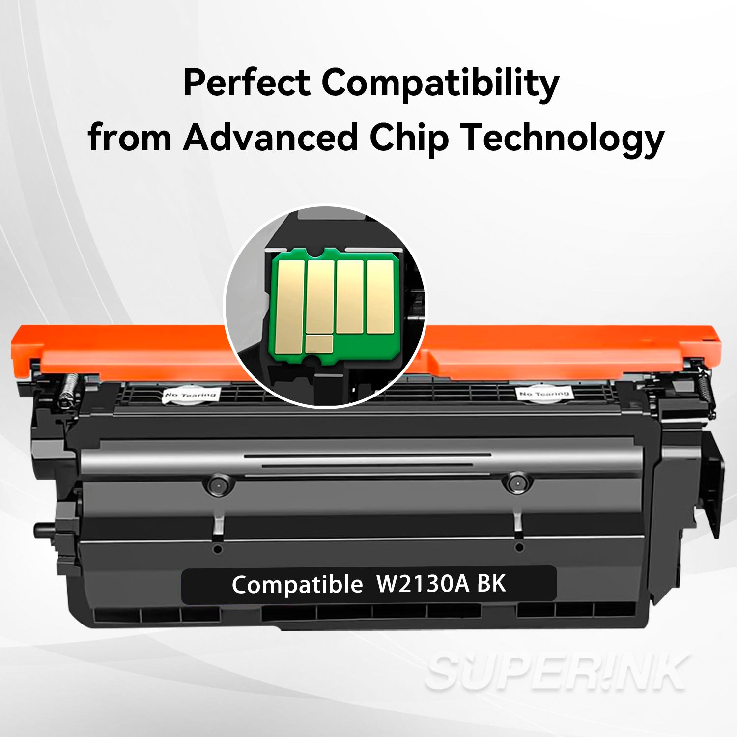 Compatible HP W2130A / 213A With Chip Black Toner By Superink
