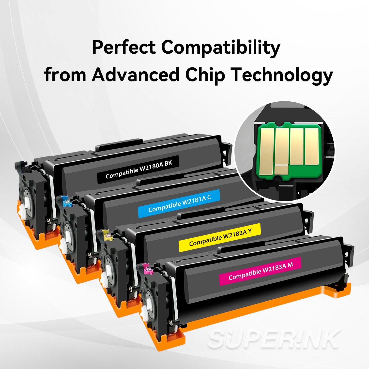 Compatible HP 218A Toner Cartridge Set With Chip By Superink