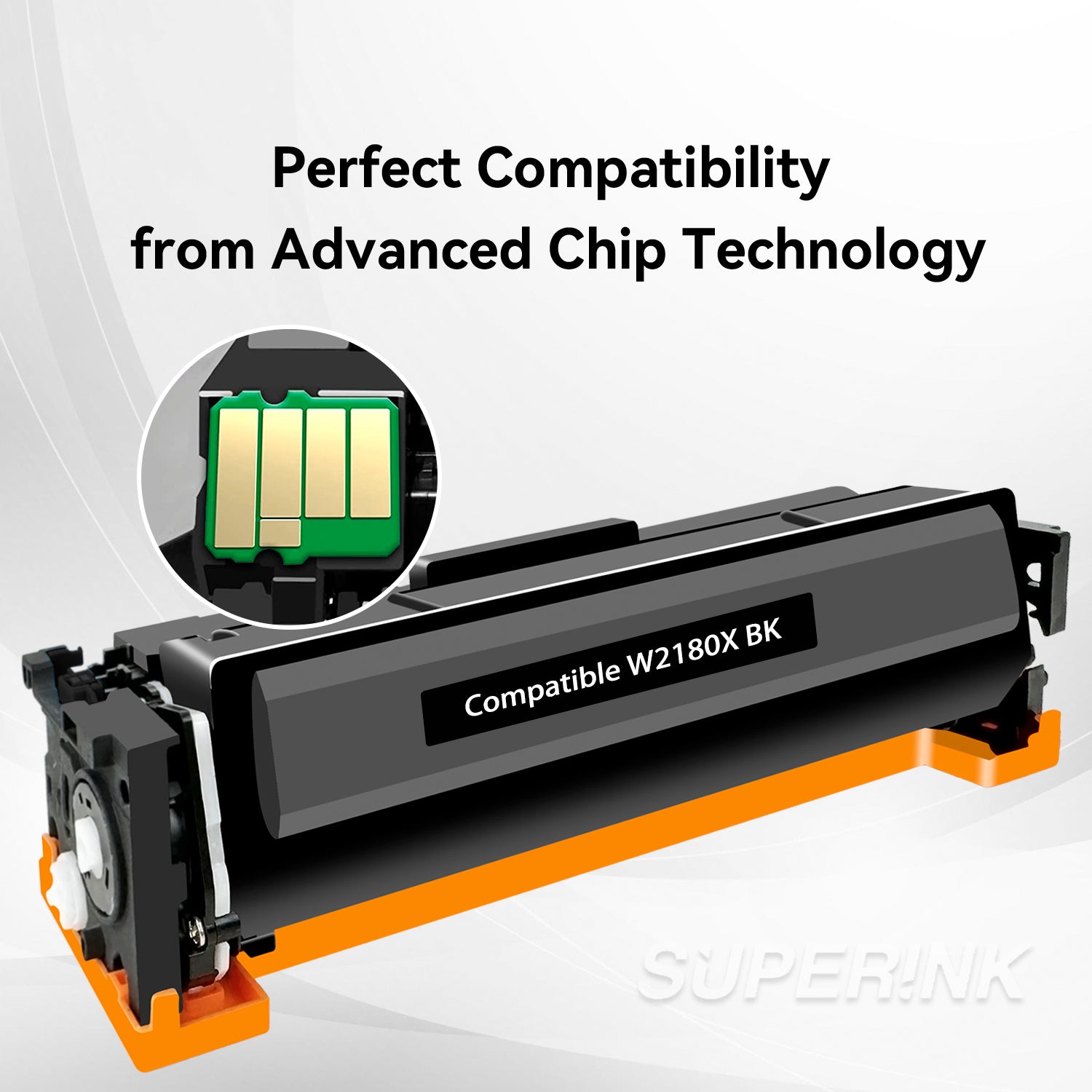 Compatible HP W2180X / 218X Black Toner With Chip By Superink