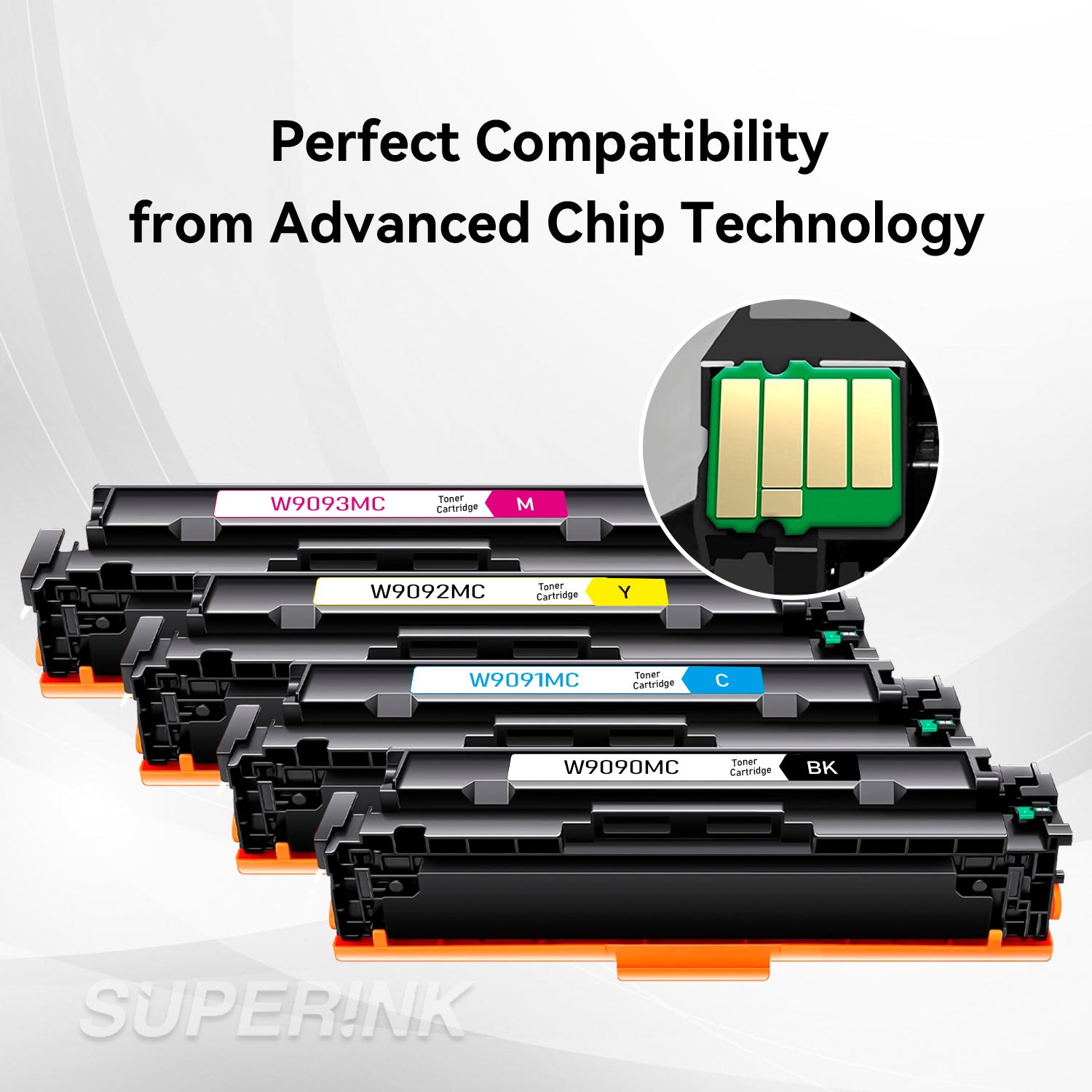 Compatible HP W9090MC W9091MC W9092MC W9093MC Toner Cartridge Set