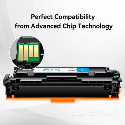 Compatible HP W9091MC Cyan Toner Cartridge