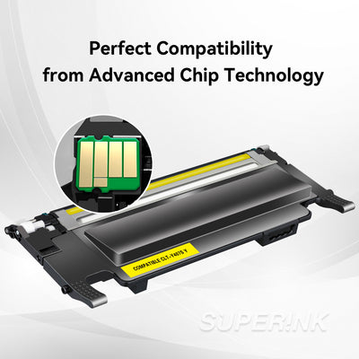 Compatible Samsung CLT-Y407S Yellow Toner Cartridge By Superink