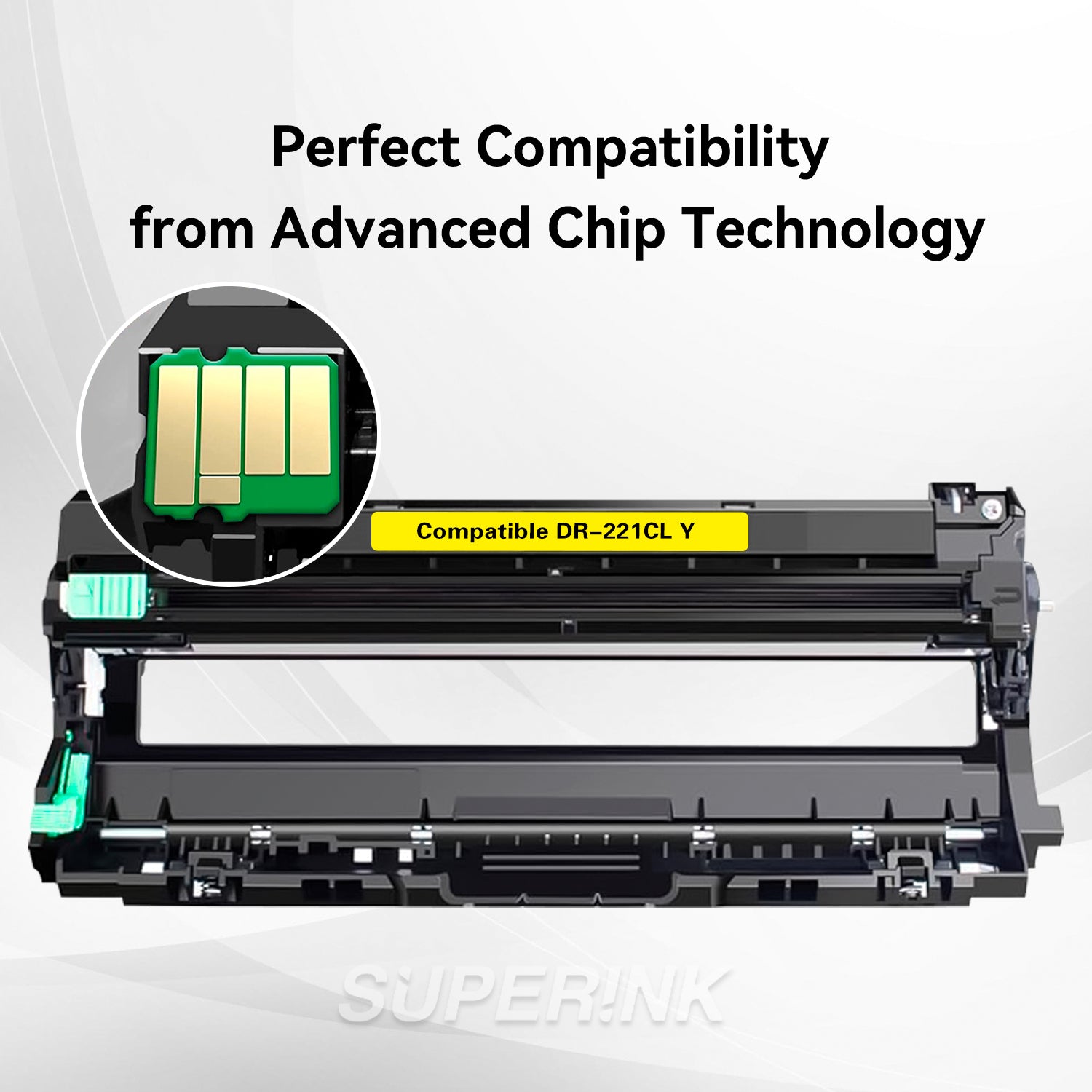 Compatible Brother DR-221CL Yellow Drum Unit by Superink