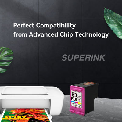 Compatible HP 63XL (F6U63AN) Ink Cartridge Tri-color By Superink