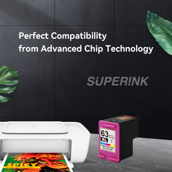 Compatible HP 63XL (F6U63AN) Ink Cartridge Tri-color - Superink.ca