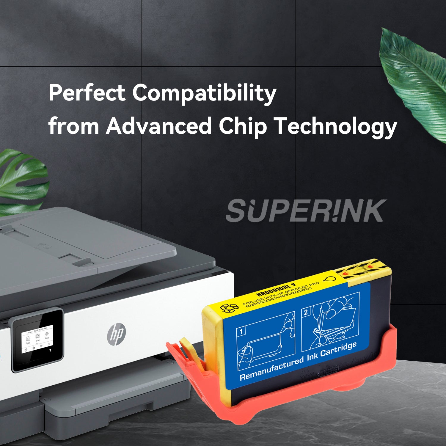 Compatible HP 910XL Yellow High Yield Ink Cartridge by Superink