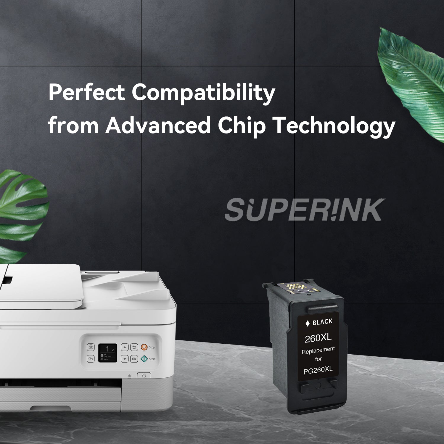 Compatible Canon PG-260XL (3706C001) Black Ink Cartridge
