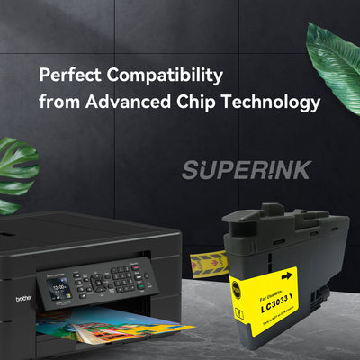Compatible Brother LC3033XXL Yellow Ink Cartridge by Superink