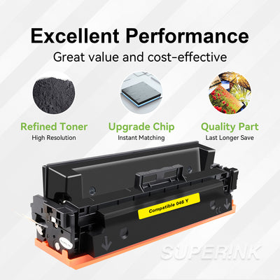 Compatible Canon 046 (1247C001) Yellow Toner Cartridge By Superink