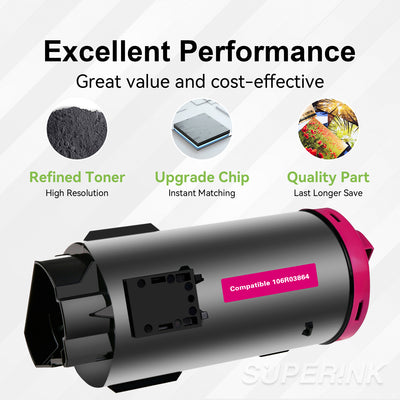 Compatible Xerox 106R03864 Magenta Toner 9000 Pages by Superink