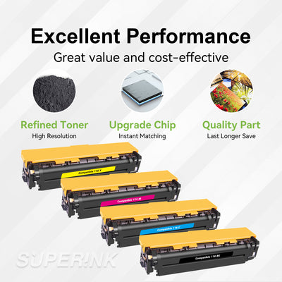 Compatible Canon 116 Toner Cartridge Combo BK/C/M/Y By Superink