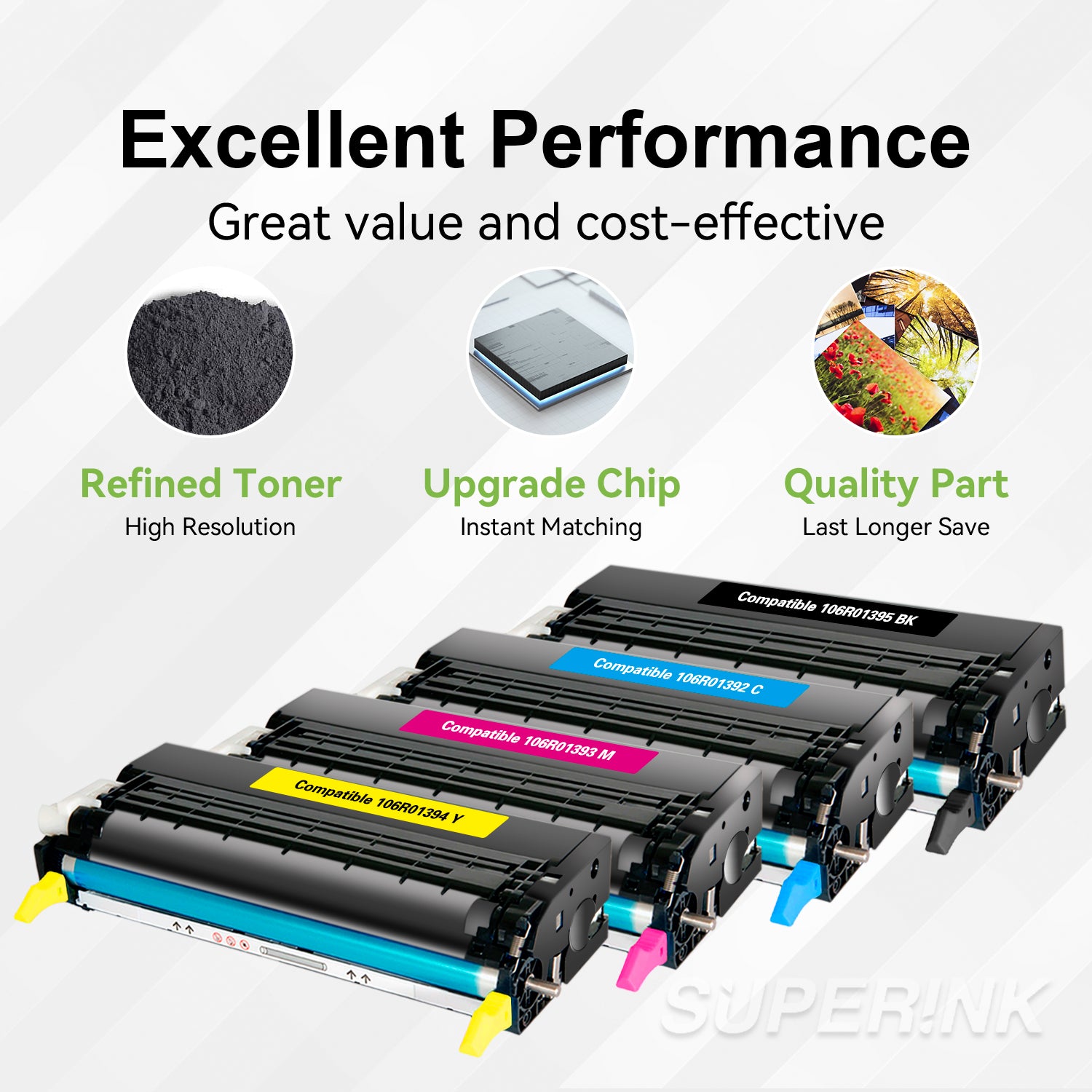 Compatible Xerox 6280 Toner Cartridge Combo High Yield By Superink