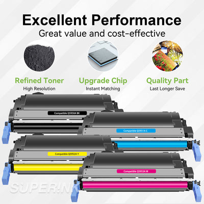 Compatible HP 643A Toner Cartridge Combo By Superink