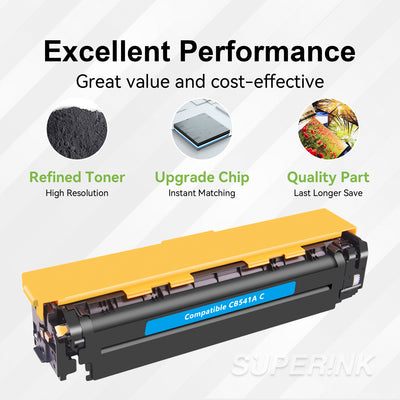 Compatible HP CB541A Toner Cartridge Cyan By Superink