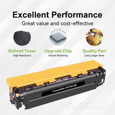 Compatible HP CF210A / 131A Toner Cartridge Black By Superink