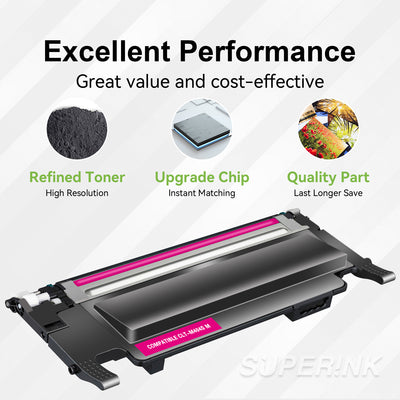 Compatible Samsung CLT-M404S CLT-M404S cartouche de toner magenta par Superink