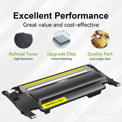 Compatible Samsung CLT-Y404S Yellow Toner Cartridge By Superink