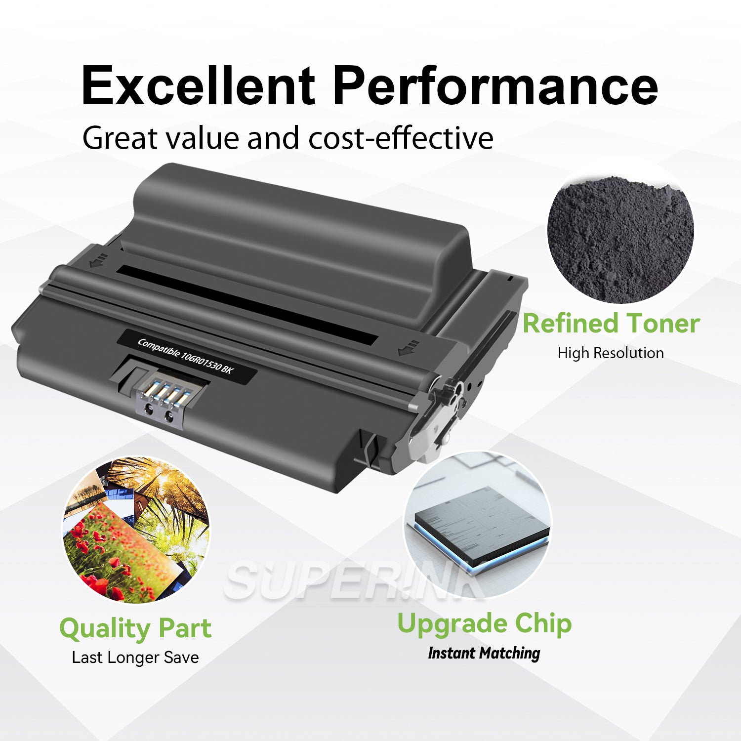 Compatible Xerox 3550 Black Toner Cartridge High Yield By Superink