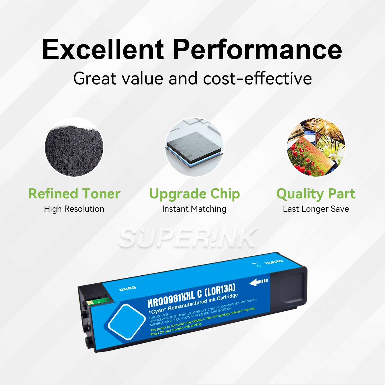 Compatible HP 981Y L0R13A Cyan Ink Cartridge (PageWide) By Superink