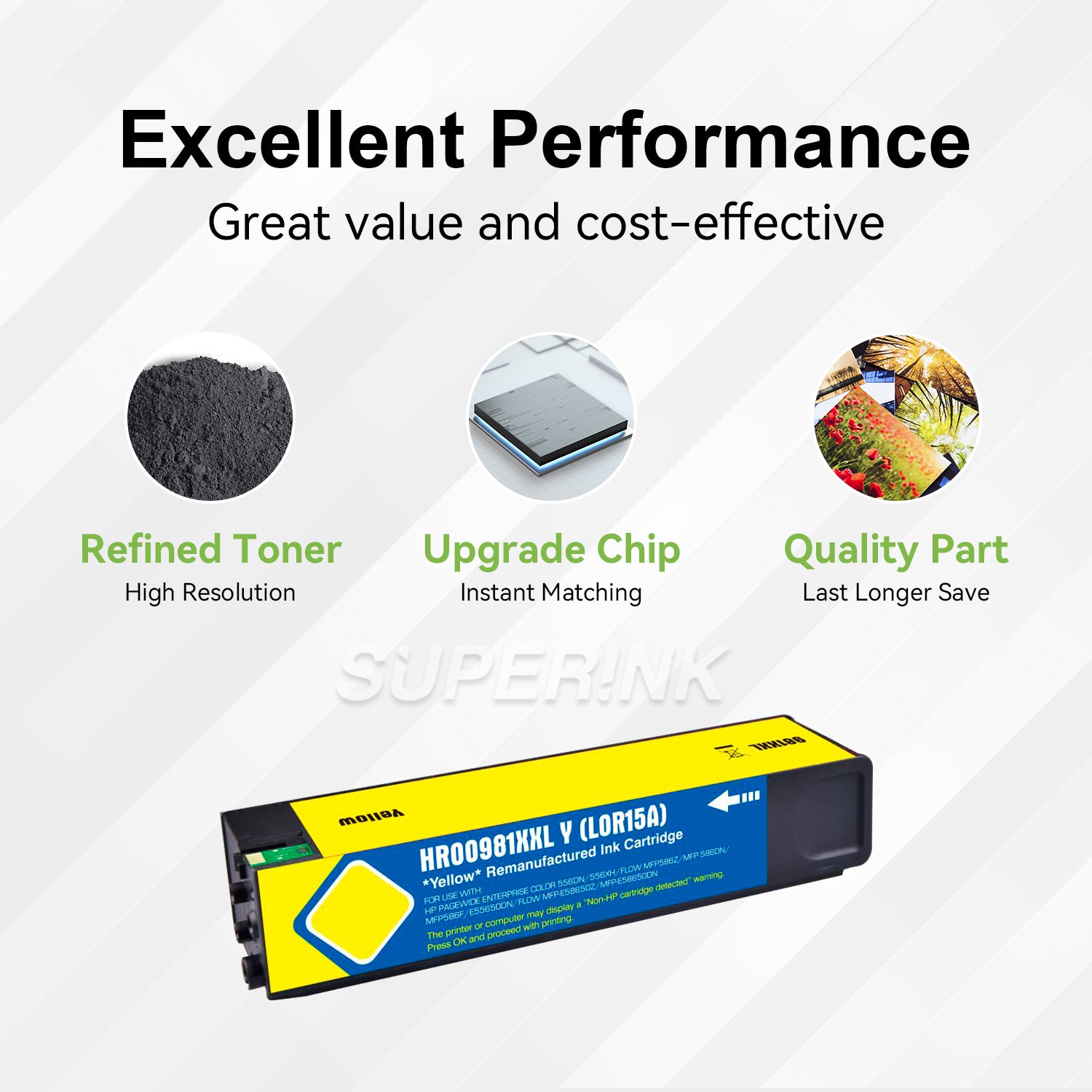 Compatible HP 981Y L0R15A Yellow Ink Cartridge (PageWide) By Superink