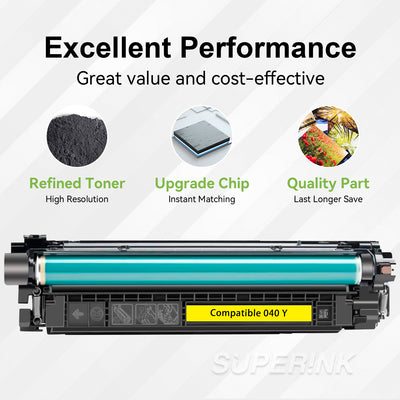 Compatible Canon 040 (0454C001) Yellow Toner Cartridge by Superink