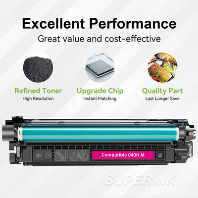 Compatible Canon 040H (0457C001) Magenta Toner Cartridge by Superink