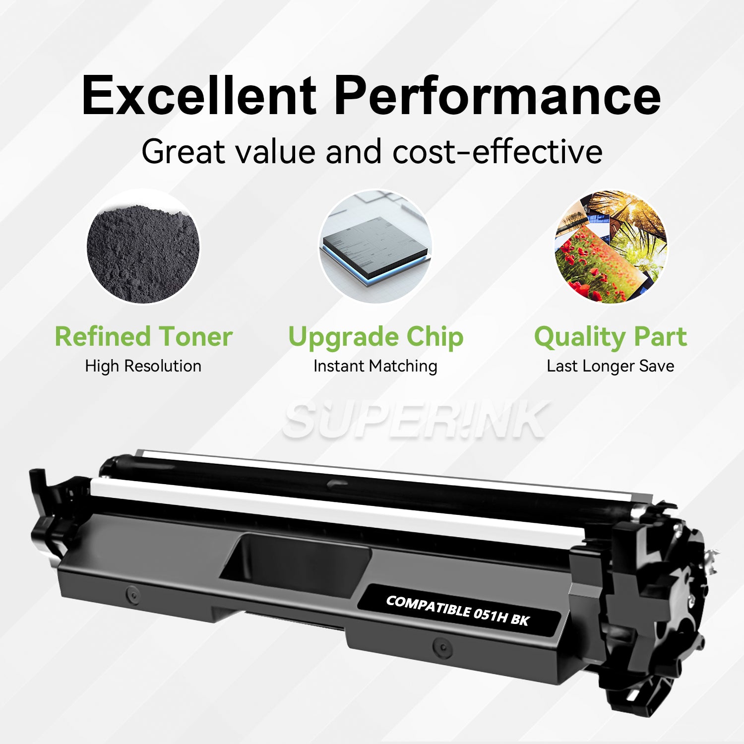Compatible Canon 051H (2169C001) Black Toner Cartridge By Superink