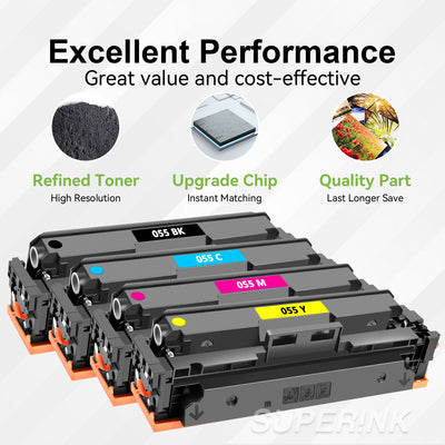 Compatible Canon 055 With Chip Toner Combo By Superink