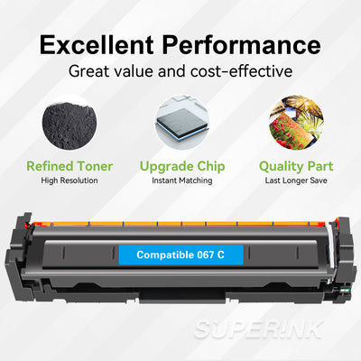 Compatible Canon 067 2350 Pages Cyan Toner Cartridge By Superink