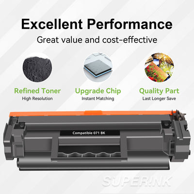 Compatible Canon 071 With Chip 2500 Pages Black Toner By Superink