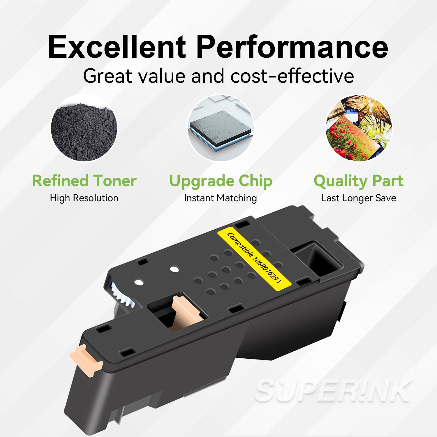 Compatible Xerox 6000/6010/6015 Yellow Toner (106R01629) By Superink