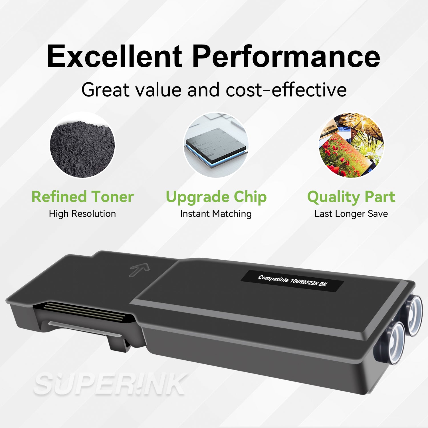 Compatible Xerox 6600 / 106R02228 Toner Cartridge Black By Superink