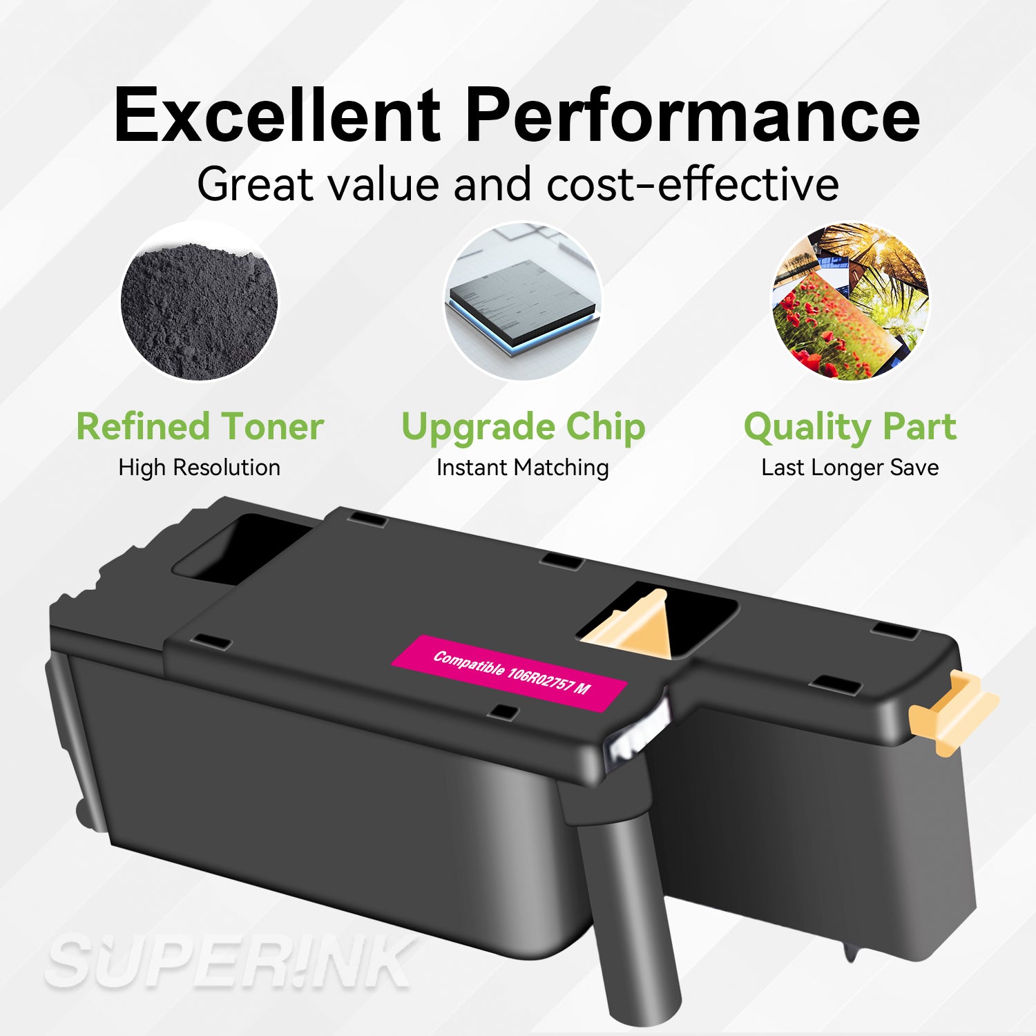 Compatible Xerox 106R02757 Magenta Toner Cartridge for By Superink