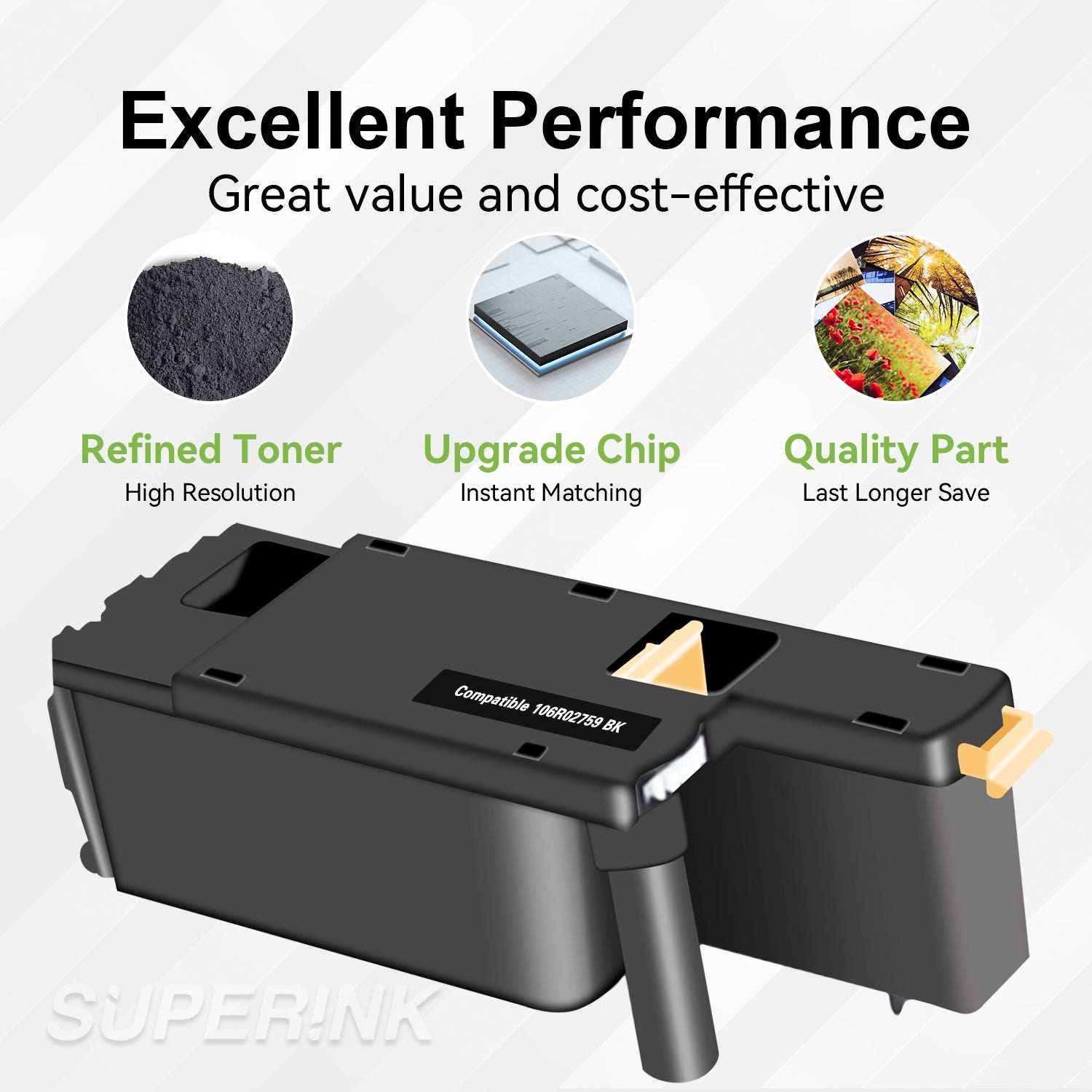 Compatible Xerox 106R02759 Black Toner Cartridge for By Superink