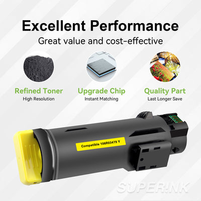 Compatible Xerox 106R03479 Yellow Toner Cartridge By Superink