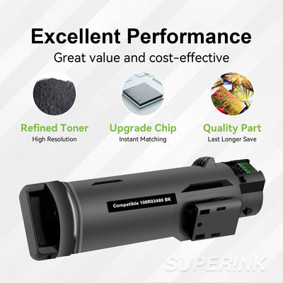 Compatible Xerox 106R03480 Black Toner Cartridge By Superink