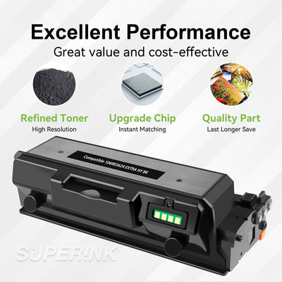 Compatible Xerox 106R03624 15000 Pages Black Toner by Superink